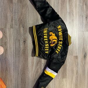Bowie State University Black Letterman Jacket